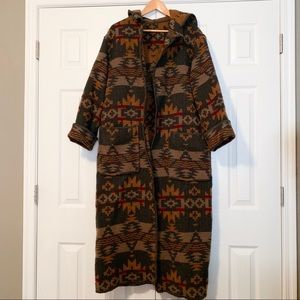 Woolrich Reversible Southwestern Blanket Coat